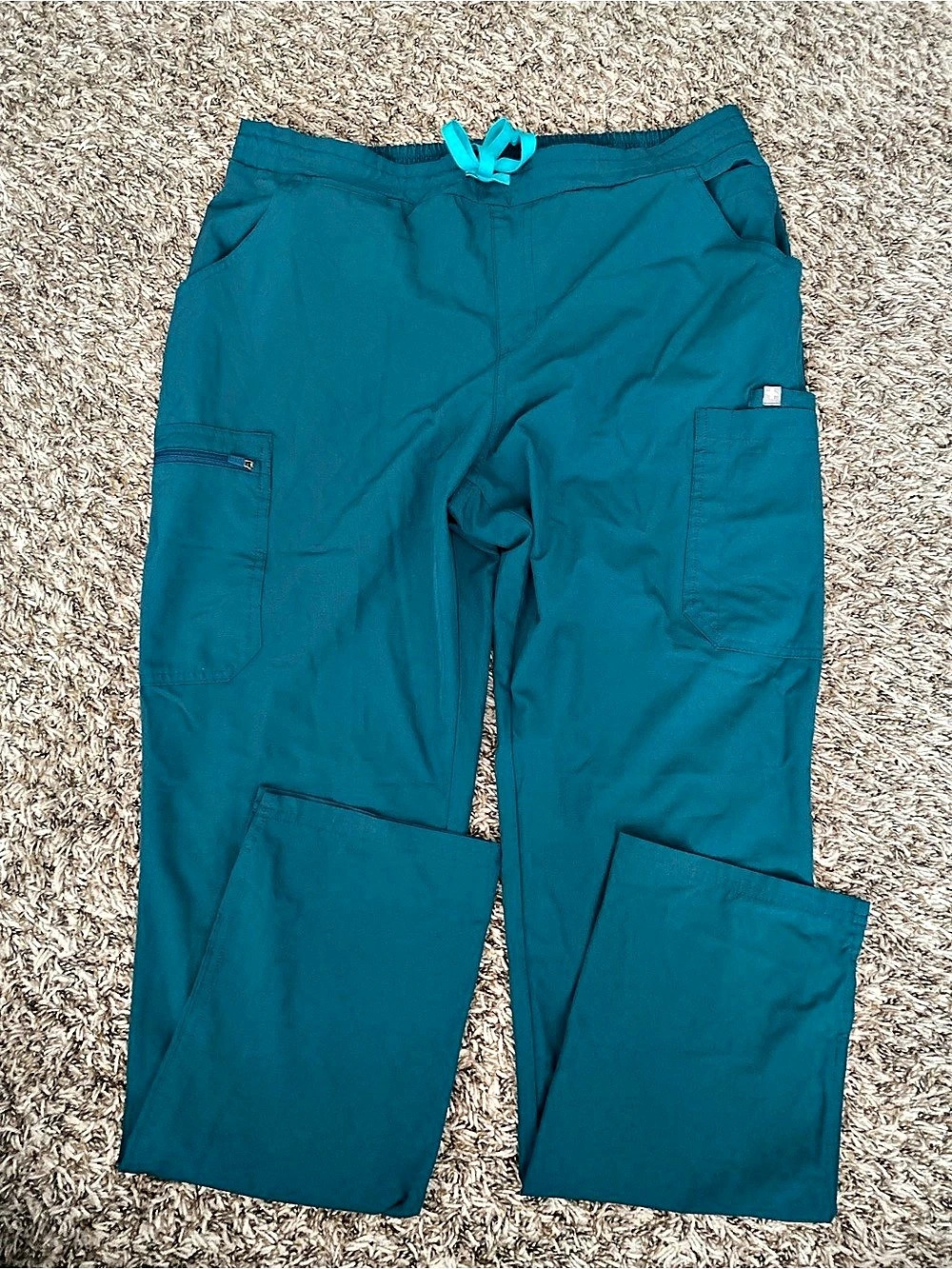 FIGS Caribbean blue Yola FIONlite scrub pants large tall